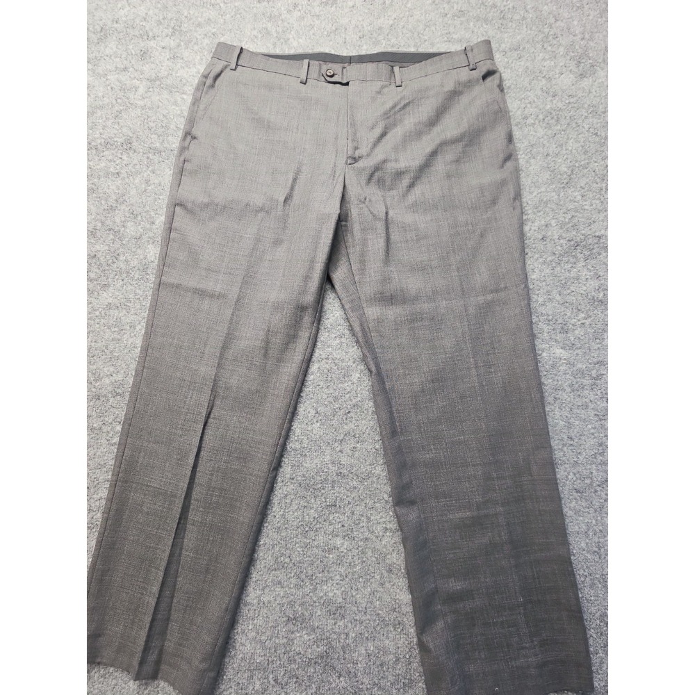 Lauren Ralph Lauren Mens 40x30 Gray Dress Pants 100% Wool FLAW-HOLE